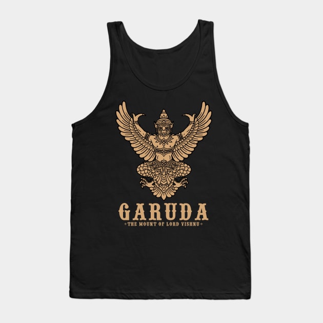 Garuda The Mount Of Lord Vishnu Tank Top by KewaleeTee